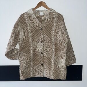 Vintage Sugar Street Weavers Jacket. Elephants. XL